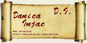 Danica Injac vizit kartica